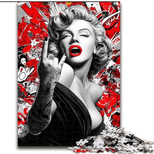 Puzzle 1000 Teile für Erwachsene, Trendy Art Puzzle für Erwachsene, 1000 Teile, Spielzeug, Geschenk, pädagogisches, intellektuelles, entspannendes Familienspiel (Größe 50x75cm) von WGLINGX