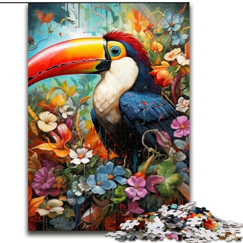 Puzzle 1000 Teile für Erwachsene, Tukan-Puzzle 1000 Teile für das Ganze für Frauen, Geschenke für Männer (Größe 26x38cm) von WGLINGX