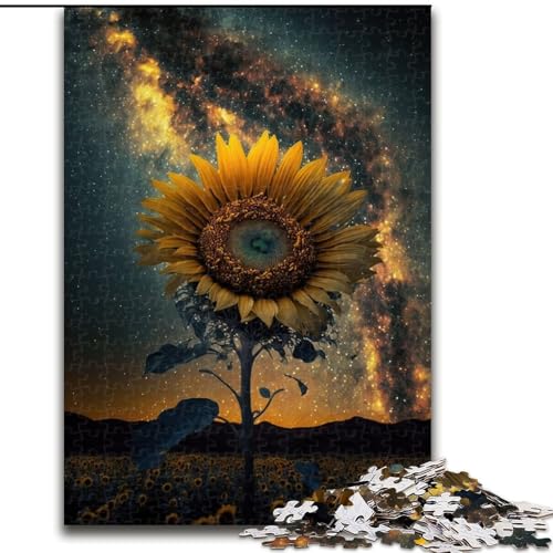Puzzle 1000 Teile für Erwachsene, Universum, Sonnenblumen-Puzzle, interaktives Familienspiel, Denksportaufgabe, Geschenk, Lernspielzeug, Größe 26x38cm Puzzle 1000 Teile für Erwachsene, Universum, Sonnenblumen-Puzzle, interaktives Familienspiel, Denksportaufgabe, Geschenk, Lernspielzeug, Größe 26x38cm von WGLINGX