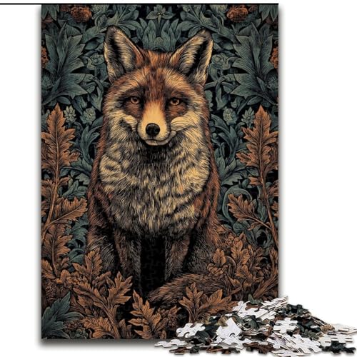 Puzzle 1000 Teile für Erwachsene, Waldfuchs-Puzzles für 1000 Teile, Denkspiel für Teenager, Familienspieleabend (Größe 26x38cm) von WGLINGX