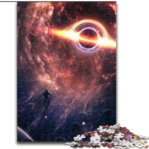 Puzzle 1000 Teile für Erwachsene, Weltraum-Fantasie-Astronaut, 1000-teiliges Puzzle, Spielzeug, Geschenk, pädagogisches, intellektuelles, entspannendes Spaßspiel für die ganze Familie, Größe 50x75cm von WGLINGX