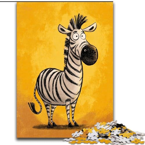 Puzzle 1000 Teile für Erwachsene, Zebra-Puzzle für Erwachsene, 1000 Teile, Lernspiele, schöne Dekoration (Größe 26x38cm) von WGLINGX