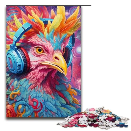 Puzzle 1000 Teile für Erwachsene, buntes Affenpuzzle, Lernspiele, Staycation, Zeitvertreib für Teenager ab 14 Jahren, 19,69 x 29,53 Zoll von WGLINGX
