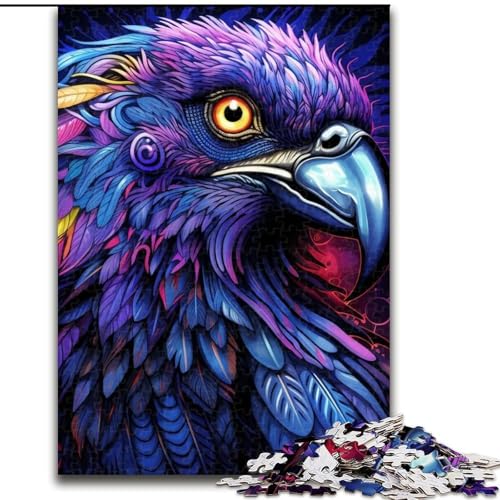 Puzzle 1000 Teile für Erwachsene, buntes Papageien-Puzzle für Erwachsene, 1000-teiliges Familienaktivitätsspiel für Teenager, DIY-Heimdekor, Denksport-Geschenk (Größe 26x38cm) von WGLINGX