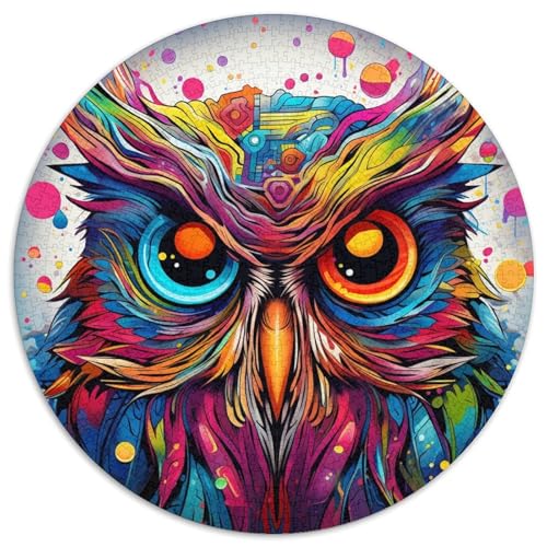 Puzzle 1000 Teile für Erwachsene, farbenfrohes Eulen-Puzzle für Erwachsene, Kunstwerk-Dekor, Intelligenzspielzeug für Familien-Indoor-Spiele 67,5 x 67,5 cm Puzzle 1000 Teile für Erwachsene, farbenfrohes Eulen-Puzzle für Erwachsene, Kunstwerk-Dekor, Intelligenzspielzeug für Familien-Indoor-Spiele 67,5 x 67,5 cm von WGLINGX