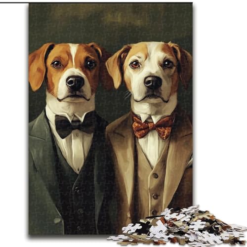 Puzzle 1000 Teile für Erwachsene, passend zu Hunden, Holzpuzzles für Geburtstage, Feiertage und besondere Anlässe (Größe 50x75cm) von WGLINGX