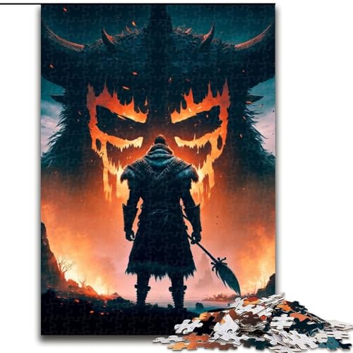 Puzzle 1000 Teile für Erwachsene, riesige Monster-Puzzles für Erwachsene, anspruchsvolles DIY-Denkspiel, interaktives Familienspiel (Größe 26x38cm) von WGLINGX