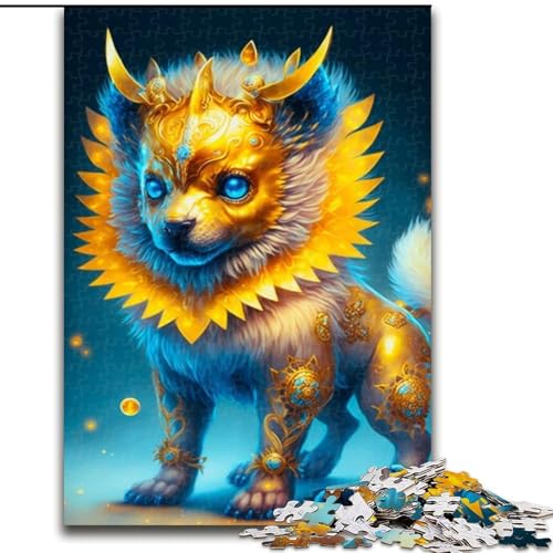 Puzzle 1000 Teile für Erwachsene, süßes Drachenbaby, Holzpuzzle, Teenager, Stressabbau, Cooles einzigartiges Geschenk für die Familie (Größe 26x38cm) von WGLINGX