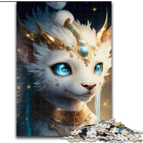 Puzzle 1000 Teile für Erwachsene, süßes Drachenbaby, Holzpuzzle, Teenager, Stressabbau, Cooles einzigartiges Geschenk für die Familie (Größe 50x75cm) von WGLINGX