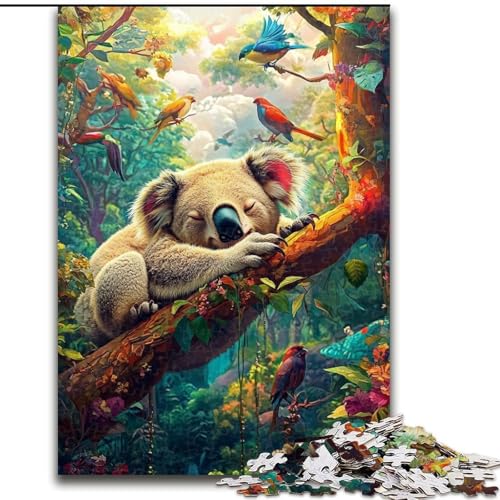 Puzzle 1000 Teile für Erwachsene,schlafender Koala,unmögliche Puzzles für Erwachsene,interaktives Familienspiel,Heimdekoration zum Selbermachen,herausforderndes Denkspiel als Geschenk (Größe 26x38cm) Puzzle 1000 Teile für Erwachsene,schlafender Koala,unmögliche Puzzles für Erwachsene,interaktives Familienspiel,Heimdekoration zum Selbermachen,herausforderndes Denkspiel als Geschenk (Größe 26x38cm) von WGLINGX
