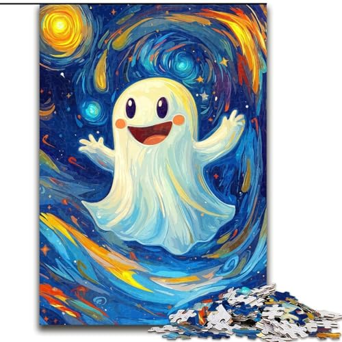 Puzzle 1000 Teile für Erwachsene „Seele unter dem Nachthimmel“, Papppuzzle, Familienaktivitätsspiel für Teenager, anspruchsvolles Denkspiel (Größe 26x38cm) von WGLINGX