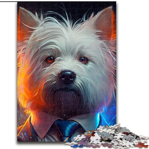 Puzzle 1000 Teile für Erwachsene Boss Dog Unmögliche Puzzles für Erwachsene für Jugendliche Lernspiele Geschenke (Größe 26x38cm) von WGLINGX