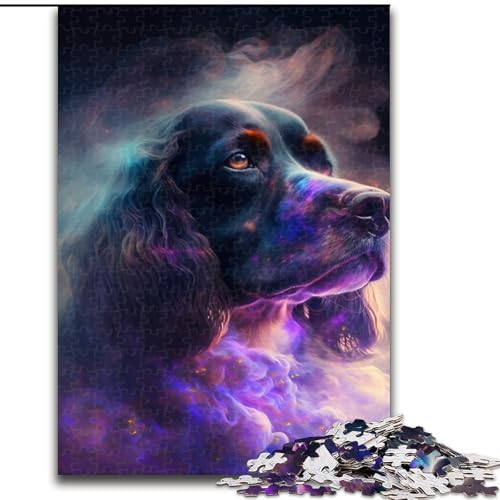 Puzzle 1000 Teile für Erwachsene Cocker Spaniel Nebula Unmögliche Puzzles für Erwachsene für Jugendliche Lernspiele Geschenke (Größe 50x75cm) von WGLINGX