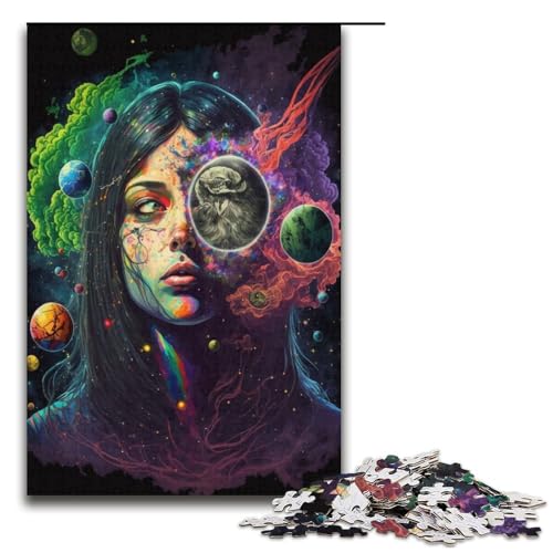 Puzzle 1000 Teile für Erwachsene – Cosmic High, Papppuzzle, Heimdekoration (Größe 38 x 26 cm) von WGLINGX