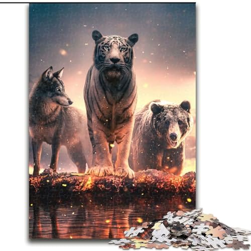 Puzzle 1000 Teile für Erwachsene Dying Embers Puzzles Interaktives Familienspiel, Denksportaufgabe als Geschenk, Lernspielzeug Größe 26X38CM von WGLINGX