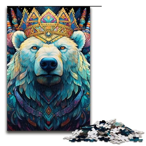 Puzzle 1000 Teile für Erwachsene Eisbär Lernspiel Herausforderung Spielzeug Kunstwerk Geschenk 19,69x29,53 Zoll Puzzle 1000 Teile für Erwachsene Eisbär Lernspiel Herausforderung Spielzeug Kunstwerk Geschenk 19,69x29,53 Zoll von WGLINGX