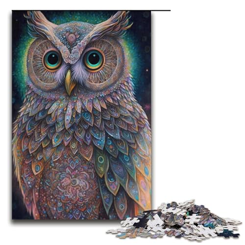 Puzzle 1000 Teile für Erwachsene Eule Lernspiel Herausforderung Spielzeug Kunstwerk Geschenk 14,96x10,24 Zoll Puzzle 1000 Teile für Erwachsene Eule Lernspiel Herausforderung Spielzeug Kunstwerk Geschenk 14,96x10,24 Zoll von WGLINGX