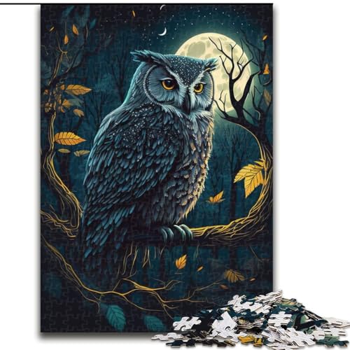 Puzzle 1000 Teile für Erwachsene Eulennacht-Puzzles, interaktives Familienspiel, Denksportaufgabe als Geschenk, Lernspielzeug, Größe 26x38cm Puzzle 1000 Teile für Erwachsene Eulennacht-Puzzles, interaktives Familienspiel, Denksportaufgabe als Geschenk, Lernspielzeug, Größe 26x38cm von WGLINGX