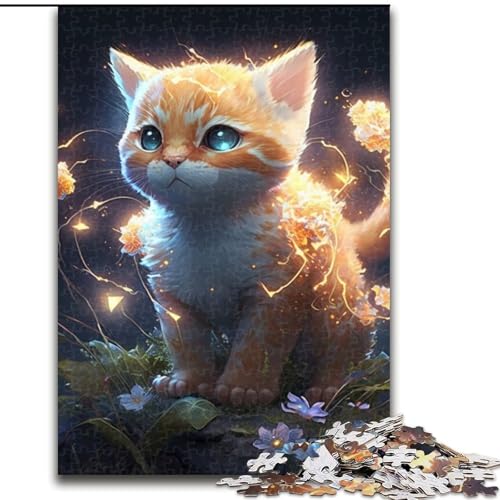 Puzzle 1000 Teile für Erwachsene Fantasy Cat Unmögliche Puzzles für Erwachsene für Jugendliche Lernspiele Geschenke (Größe 50x75cm) von WGLINGX