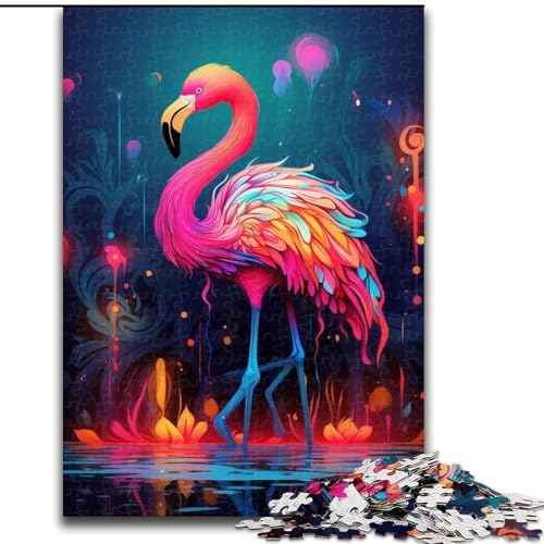 Puzzle 1000 Teile für Erwachsene Flamingo-Puzzles Denkspiel für Teenager, Familienspieleabend (Größe 26x38cm) von WGLINGX
