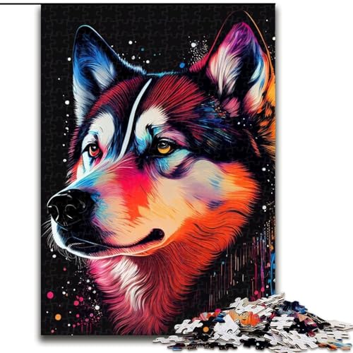 Puzzle 1000 Teile für Erwachsene Husky Color Puzzles Interaktives Familienspiel, Denksportaufgabe Geschenk, Lernspielzeug Größe 26X38CM Puzzle 1000 Teile für Erwachsene Husky Color Puzzles Interaktives Familienspiel, Denksportaufgabe Geschenk, Lernspielzeug Größe 26X38CM von WGLINGX