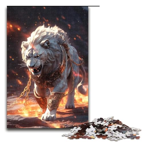 Puzzle 1000 Teile für Erwachsene Kaninchen Lernspiel Herausforderung Spielzeug Kunstwerk Geschenk 19,69x29,53 Zoll von WGLINGX