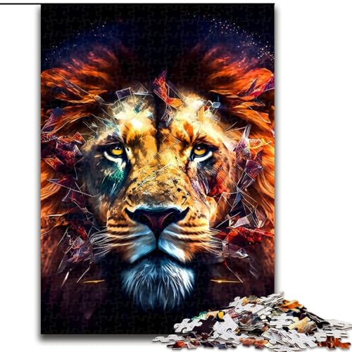 Puzzle 1000 Teile für Erwachsene Löwen-Puzzle, interaktives Familienspiel, Denksportaufgabe als Geschenk, Lernspielzeug, Größe 50x75cm von WGLINGX