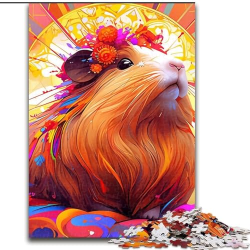 Puzzle 1000 Teile für Erwachsene Meerschweinchen-Puzzle für Erwachsene, 1000 Teile anspruchsvolles Denkspiel, Spieleabend mit der Familie (Größe 50x75cm) von WGLINGX