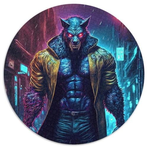 Puzzle 1000 Teile für Erwachsene Night Stalker Werwolf, schwierige Puzzles für Erwachsene, Denkspiel für Teenager, Spieleabend mit der Familie (67,5x67,5cm) von WGLINGX