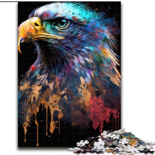 Puzzle 1000 Teile für Erwachsene Paintsplash Eagle Puzzles Interaktives Familienspiel, Denksportaufgabe Geschenk, Lernspielzeug Größe 26X38CM Puzzle 1000 Teile für Erwachsene Paintsplash Eagle Puzzles Interaktives Familienspiel, Denksportaufgabe Geschenk, Lernspielzeug Größe 26X38CM von WGLINGX