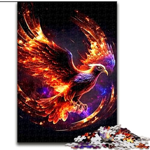 Puzzle 1000 Teile für Erwachsene Phoenix 1000-teiliges Puzzle Spielzeug Geschenk Pädagogisches intellektuelles Dekomprimierungsspaß Familienspiel Größe 50X75CM von WGLINGX