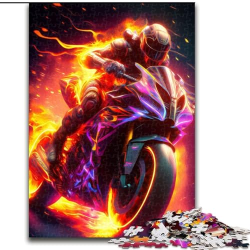 Puzzle 1000 Teile für Erwachsene Rider Puzzles Interaktives Familienspiel, Denksportaufgabe Geschenk, Lernspielzeug Größe 26X38CM von WGLINGX