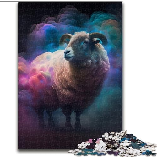 Puzzle 1000 Teile für Erwachsene Schafnebel Puzzles Denkspiel für Teenager, Familienspieleabend (Größe 50x75cm) von WGLINGX