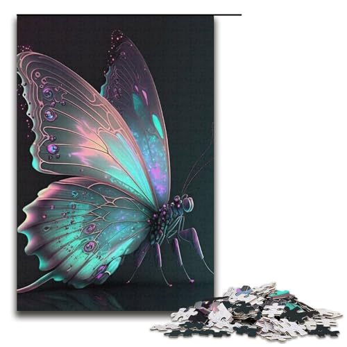 Puzzle 1000 Teile für Erwachsene Schmetterling Bunt. Puzzle für Jugendliche ab 14 Jahren, 38 x 26 cm von WGLINGX