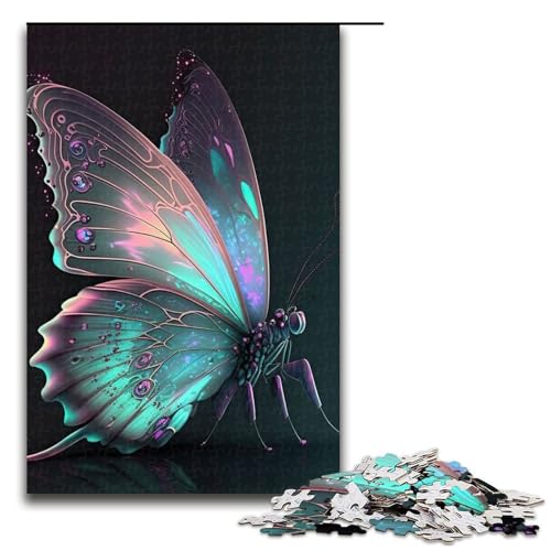 Puzzle 1000 Teile für Erwachsene Schmetterling Bunt. Puzzle für Jugendliche ab 14 Jahren, 50 x 75 cm von WGLINGX