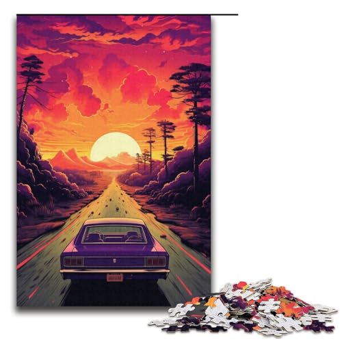Puzzle 1000 Teile für Erwachsene – Spirit Wolf-Papierpuzzle, Heimdekoration (Größe 38 x 26 cm) von WGLINGX