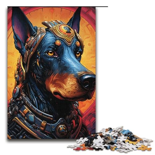 Puzzle 1000 Teile für Erwachsene Steampunk Dobermann-Pinscher-Puzzle Heimdekorationspuzzle Herausforderndes Spiel und Familienspiel 14,96 x 10,24 Zoll Puzzle 1000 Teile für Erwachsene Steampunk Dobermann-Pinscher-Puzzle Heimdekorationspuzzle Herausforderndes Spiel und Familienspiel 14,96 x 10,24 Zoll von WGLINGX