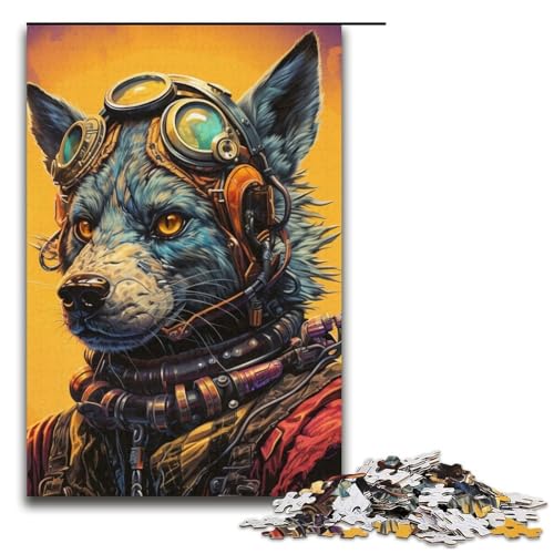 Puzzle 1000 Teile für Erwachsene Steampunk Hyäne Lernspiel Herausforderung Spielzeug Weihnachtsgeburtstagsgeschenk 14,96x10,24 Zoll Puzzle 1000 Teile für Erwachsene Steampunk Hyäne Lernspiel Herausforderung Spielzeug Weihnachtsgeburtstagsgeschenk 14,96x10,24 Zoll von WGLINGX