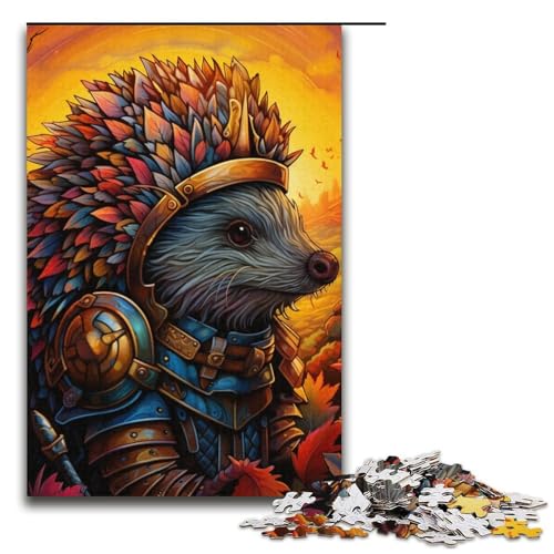 Puzzle 1000 Teile für Erwachsene Steampunk-Igel Lernspiel Herausforderungsspielzeug Weihnachtsgeburtstagsgeschenk 14,96 x 10,24 Zoll von WGLINGX