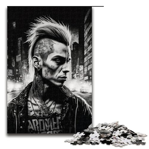 Puzzle 1000 Teile für Erwachsene Street Punk Lernspiel Herausforderung Spielzeug Weihnachtsgeburtstagsgeschenk 19,69x29,53 Zoll von WGLINGX