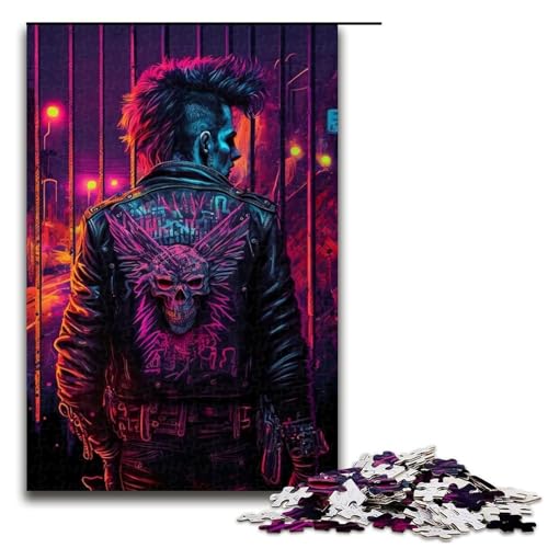 Puzzle 1000 Teile für Erwachsene Street Punk Lernspiel Herausforderung Spielzeug Weihnachtsgeburtstagsgeschenk 19,69x29,53 Zoll von WGLINGX