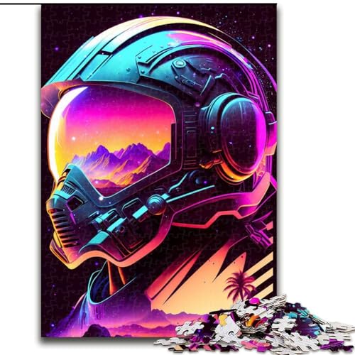 Puzzle 1000 Teile für Erwachsene Synthwave Helm Puzzles Interaktives Familienspiel, Denksportaufgabe Geschenk, Lernspielzeug Größe 26X38CM Puzzle 1000 Teile für Erwachsene Synthwave Helm Puzzles Interaktives Familienspiel, Denksportaufgabe Geschenk, Lernspielzeug Größe 26X38CM von WGLINGX