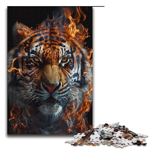 Puzzle 1000 Teile für Erwachsene Tiger Lernspiel Herausforderung Spielzeug Weihnachtsgeburtstagsgeschenk 14,96x10,24 Zoll Puzzle 1000 Teile für Erwachsene Tiger Lernspiel Herausforderung Spielzeug Weihnachtsgeburtstagsgeschenk 14,96x10,24 Zoll von WGLINGX