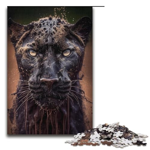 Puzzle 1000 Teile für Erwachsene Tiger Lernspiel Herausforderung Spielzeug Weihnachtsgeburtstagsgeschenk 14,96x10,24 Zoll von WGLINGX
