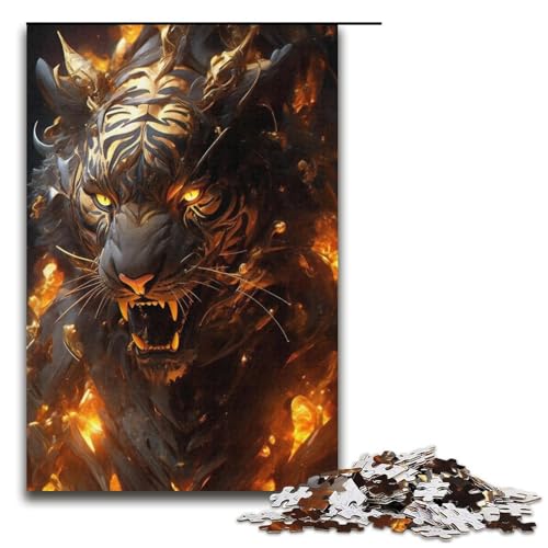 Puzzle 1000 Teile für Erwachsene Tiger Lernspiel Herausforderung Spielzeug Weihnachtsgeburtstagsgeschenk 14,96x10,24 Zoll Puzzle 1000 Teile für Erwachsene Tiger Lernspiel Herausforderung Spielzeug Weihnachtsgeburtstagsgeschenk 14,96x10,24 Zoll von WGLINGX