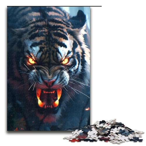 Puzzle 1000 Teile für Erwachsene Tiger Lernspiel Herausforderung Spielzeug Weihnachtsgeburtstagsgeschenk 19,69x29,53 Zoll Puzzle 1000 Teile für Erwachsene Tiger Lernspiel Herausforderung Spielzeug Weihnachtsgeburtstagsgeschenk 19,69x29,53 Zoll von WGLINGX