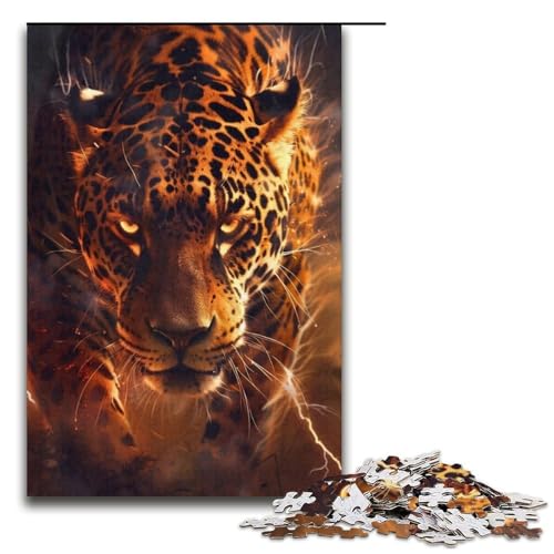 Puzzle 1000 Teile für Erwachsene Tiger-Puzzle Heimdekorationspuzzle Herausforderndes Spiel und Familienspiel 14,96 x 10,24 Zoll von WGLINGX