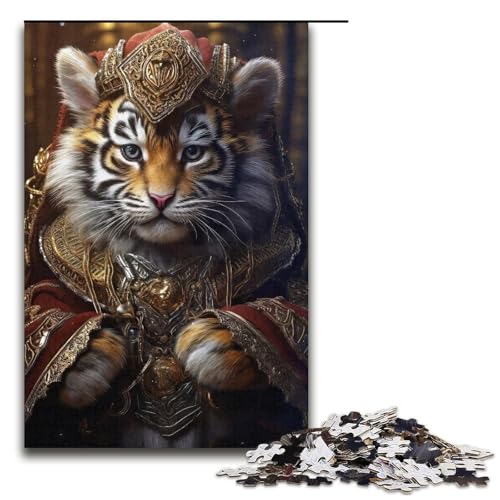 Puzzle 1000 Teile für Erwachsene Tiger-Puzzle Heimdekorationspuzzle Herausforderndes Spiel und Familienspiel 14,96 x 10,24 Zoll von WGLINGX