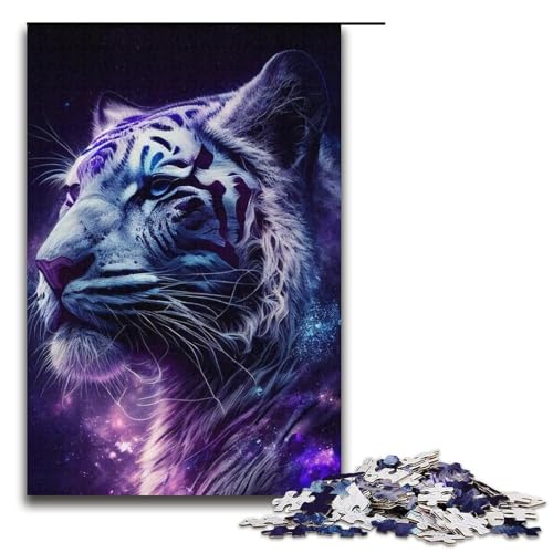 Puzzle 1000 Teile für Erwachsene Tiger-Puzzle Verbessert das Gedächtnis für Jugendliche ab 14 Jahren 14,96x10,24 Zoll von WGLINGX