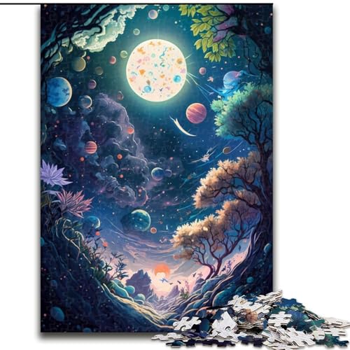 Puzzle 1000 Teile für Erwachsene Verrückte Weltraumlandschaft Puzzle Interaktives Familienspiel, Denksportaufgabe Geschenk, Lernspielzeug Größe 26X38CM Puzzle 1000 Teile für Erwachsene Verrückte Weltraumlandschaft Puzzle Interaktives Familienspiel, Denksportaufgabe Geschenk, Lernspielzeug Größe 26X38CM von WGLINGX